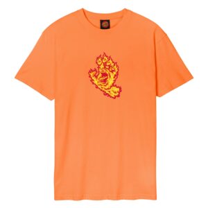 Santa Cruz T-Shirt Flame Hand T-Shirt Orange size M