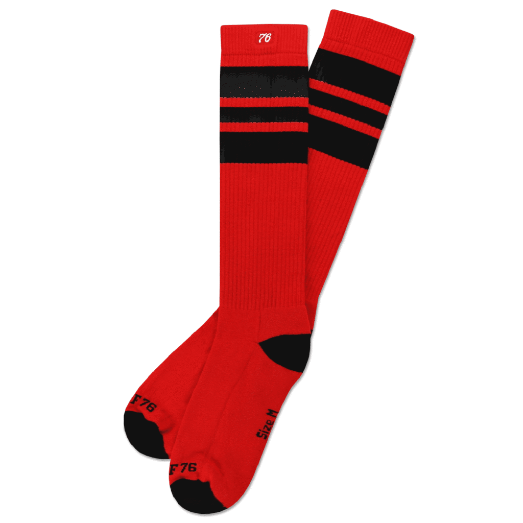 Spiro76 Socks the Blacks on red Hi