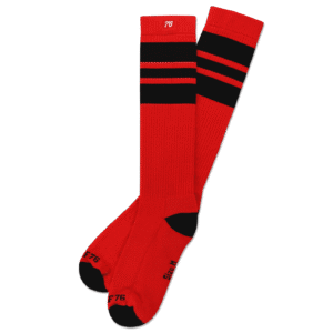 Spiro76 Socks the Blacks on red Hi