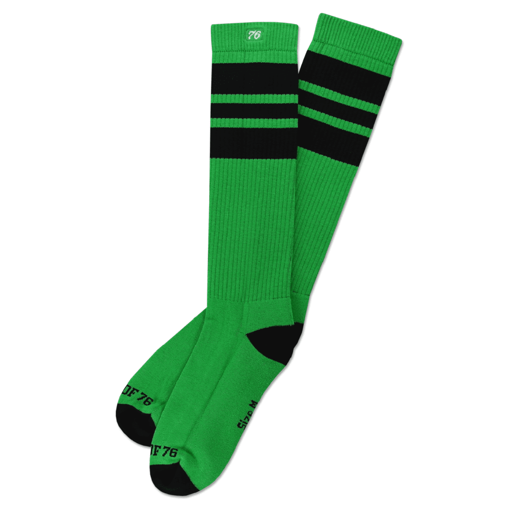 Spiro76 Socks the Blacks on green Hi