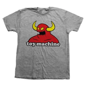 Toy Machine T-shirt Monster Youth size S Grey.
